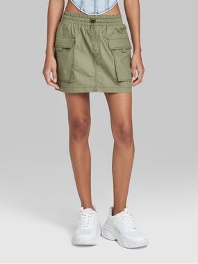 NWT Wild Fable Parachute Cargo Mini Skirt Small